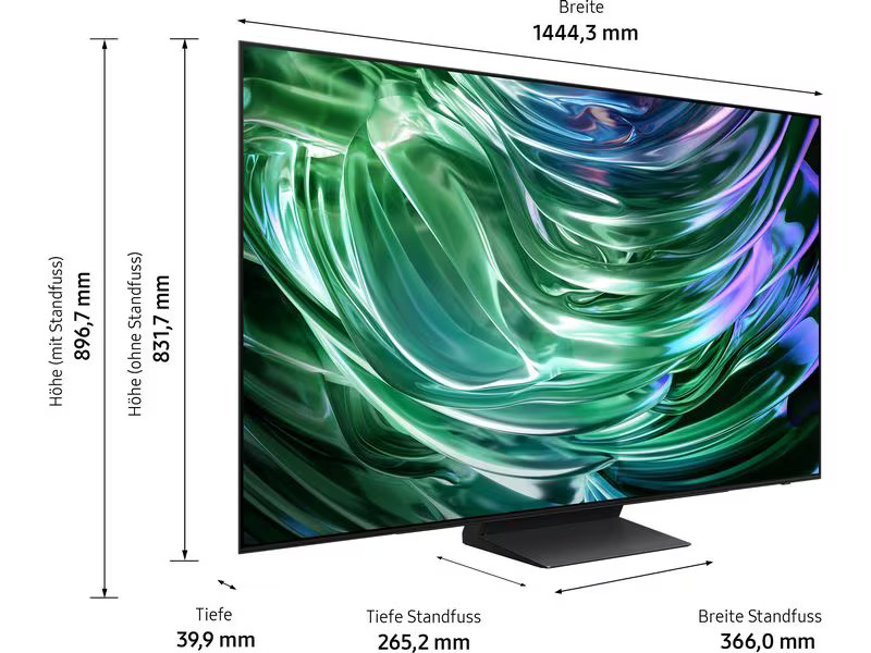 Samsung TV QE65S90D ATXZU 65, 3840 x 2160 (Ultra HD 4K), OLED