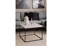 AC Design Couchtisch Barossa 60 x 60 x 45 cm, Schwarz/Weiss