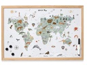 Zeller Present Magnet Memobord Weltkarte