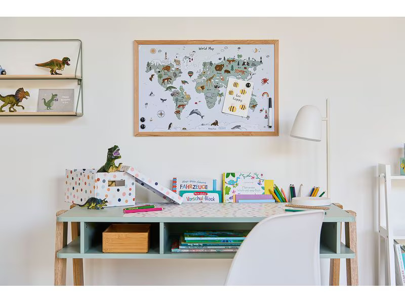Zeller Present Magnet Memobord Weltkarte