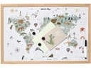 Zeller Present Magnet Memobord Weltkarte