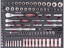 Kraftwerk Steckschlüssel-Set mit Ergokraft, 125-teilig