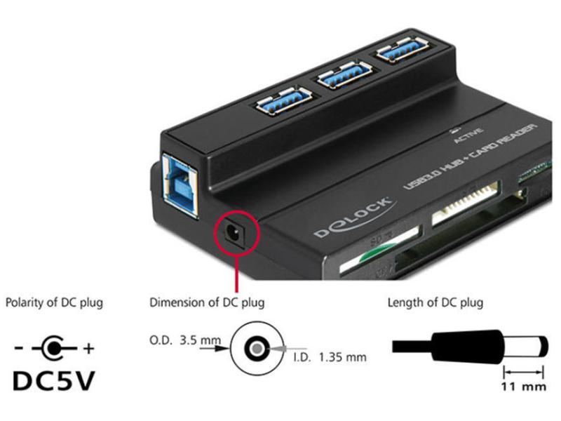 Delock Card Reader Extern 91721 All in 1 USB3.0