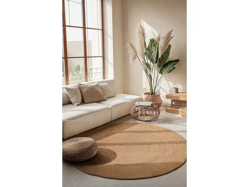 Hanse Home Teppich Rangpur 100 cm x 100 cm, Goldbraun