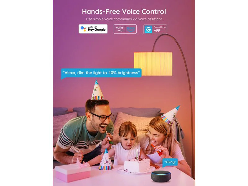 Govee Smart LED Bulb, 800 lm, E27, RGBWW