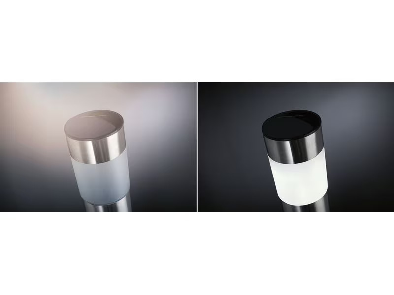Paulmann Solar LED Pollerleuchte Layra, Eisen gebürstet