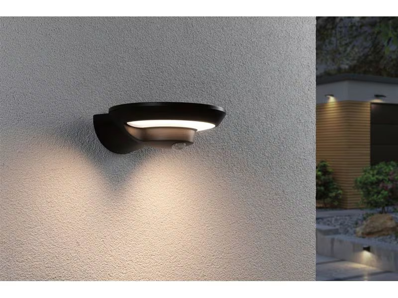 Paulmann Solar LED Aussenwandleuchte Bordola, Anthrazit