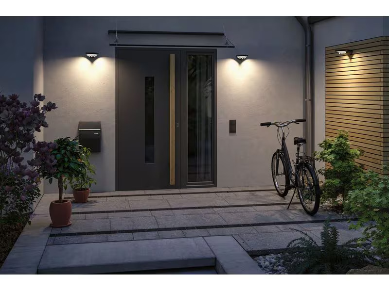 Paulmann Solar LED Aussenwandleuchte Bordola, Anthrazit