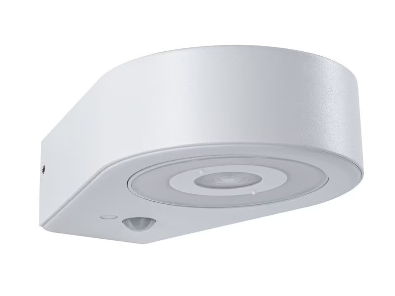 Paulmann LED Aussenwandleuchte Silma Bewegungsmelder Weiss