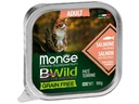Monge Nassfutter Katze Bwild GF Sterilisiert Lachs 32x100g