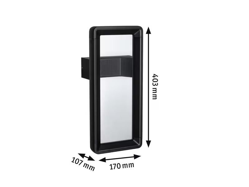 Paulmann LED Aussenwandleuchte Reana Bewegungsmelder 3000K Anthrazit