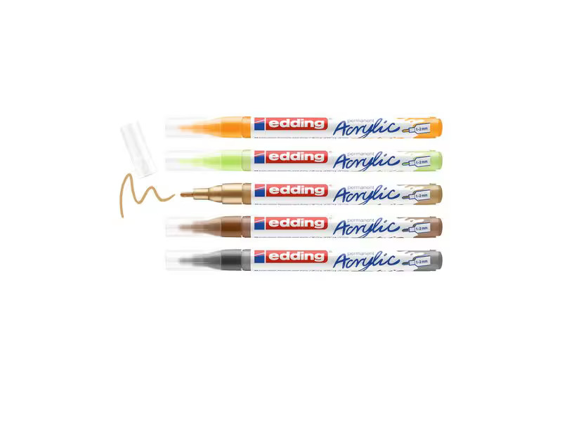 edding Set mit Acrylmalstiften, Feine Spitze