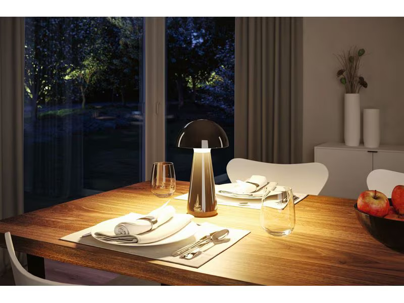 Paulmann Akkuleuchte Onzo 3-Step-Dim IP44 2700K Schwarz