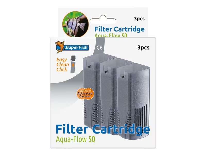 SuperFish Ersatzkasette zu Aquaflow 50, 3 Stück