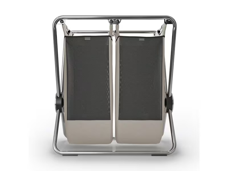 Simplehuman Wäschekorb  mit x-Rahmen 2 x 8 l, Beige