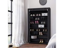 Songmics Schuhschrank  mit Rolltür 100 x 28 x 162 cm, Schwarz