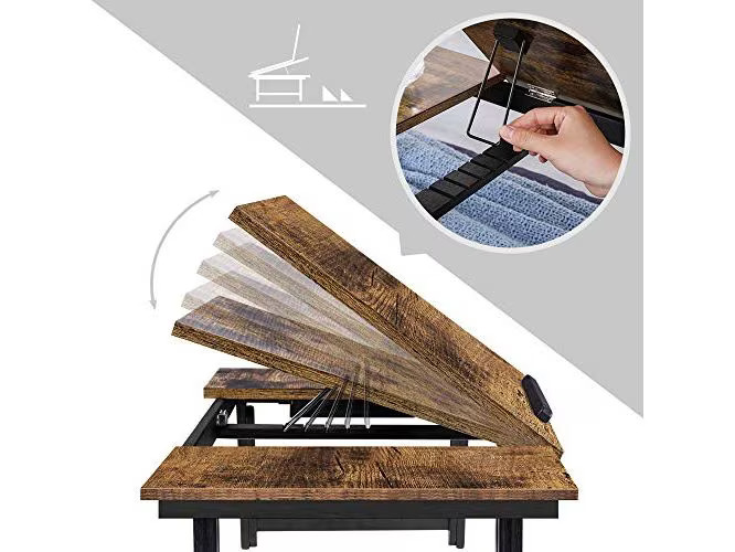 Songmics Notebook-Ständer 14.3 , Braun/Schwarz