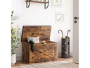 VASAGLE Truhe zum Sitzen 76 x 40 x 48 cm, Braun