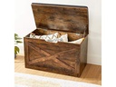 VASAGLE Truhe zum Sitzen 76 x 40 x 48 cm, Braun