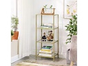 VASAGLE Regal 40 x 30 x 95 cm, Gold