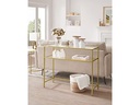 VASAGLE Konsolentisch 100 x 35 x 80 cm, Gold