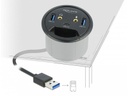 Delock Tisch-Hub USB 3.0 Typ A/C + HD Audio