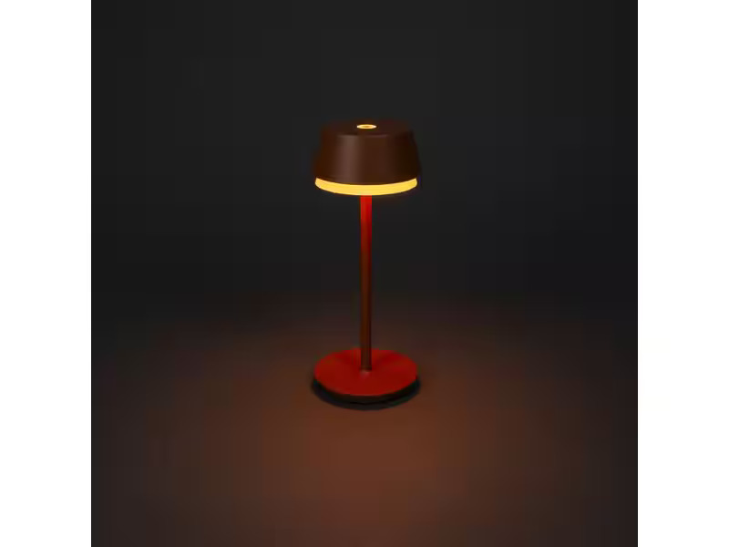 Konstsmide USB-Tischleuchte Lyon Terracotta, 2700-4000 K / RGB dimmbar