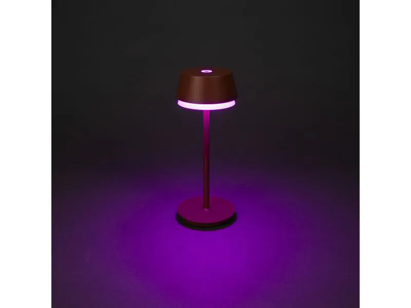 Konstsmide USB-Tischleuchte Lyon Terracotta, 2700-4000 K / RGB dimmbar