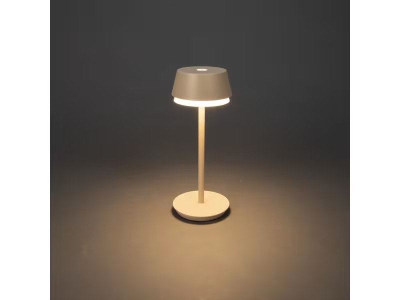 Konstsmide USB-Tischleuchte Lyon Sand, 2700-4000 K / RGB dimmbar