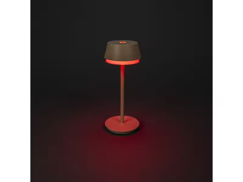 Konstsmide USB-Tischleuchte Lyon Sand, 2700-4000 K / RGB dimmbar