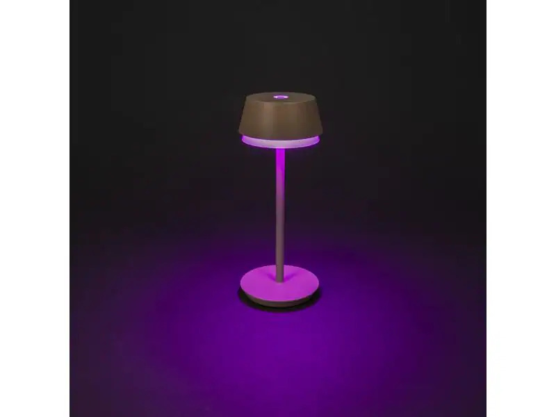 Konstsmide USB-Tischleuchte Lyon Sand, 2700-4000 K / RGB dimmbar
