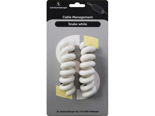 Schönenberger Snake Black Kabelhalterungen Ø 30 mm, Weiss