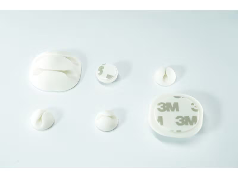 Schönenberger Kabelhalterungen 2 x Ø 35 mm, 4 x Ø 15 mm, Weiss