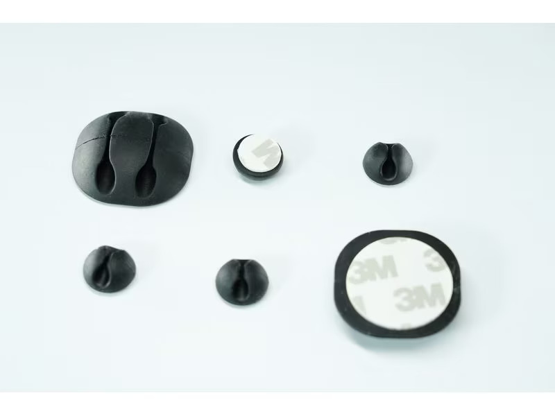 Schönenberger Kabelhalterungen 2 x Ø 35 mm, 4 x Ø 15 mm, Schwarz
