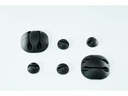 Schönenberger Kabelhalterungen 2 x Ø 35 mm, 4 x Ø 15 mm, Schwarz