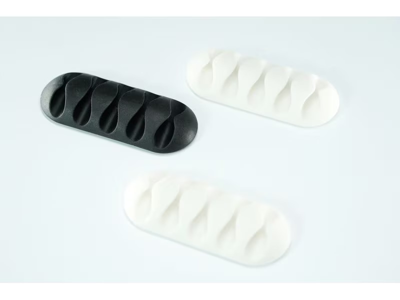 Schönenberger CableClip Kabelhalterungen, 66 mm, Weiss / Schwarz