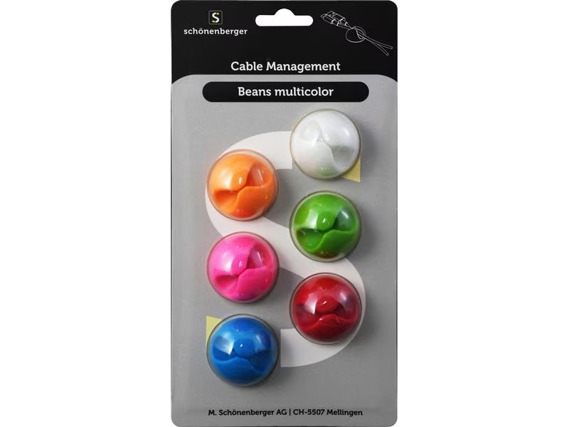 Schönenberger Beans Kabelhalterungen, Ø 29 mm, Mehrfarbig