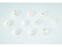 Schönenberger Beans Kabelhalterungen, Ø 15 mm, Weiss