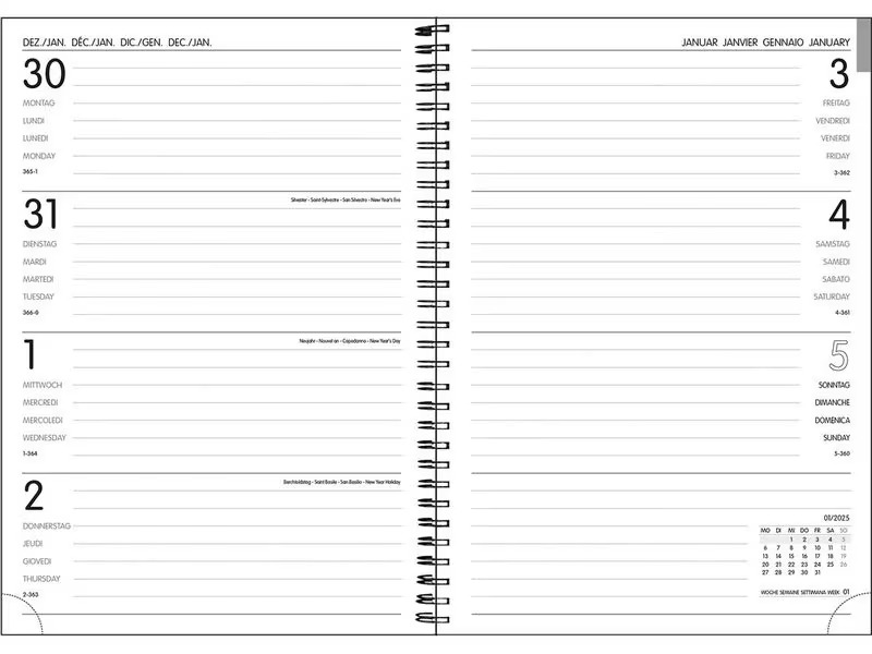Natur Verlag Wochenagenda Simply Harmony 2025