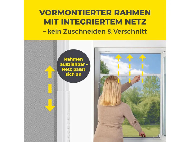 EASYmaxx Teleskop Insektenschutzgitter Weiss