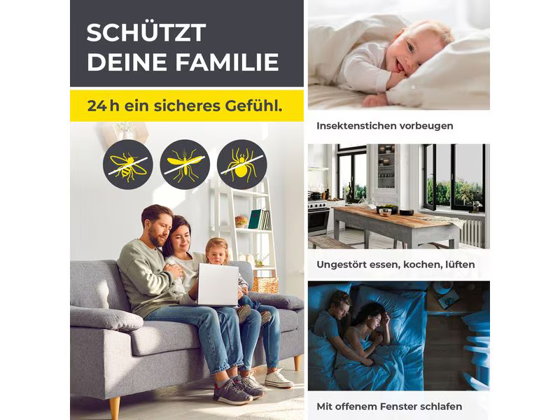 EASYmaxx Teleskop Insektenschutzgitter Weiss