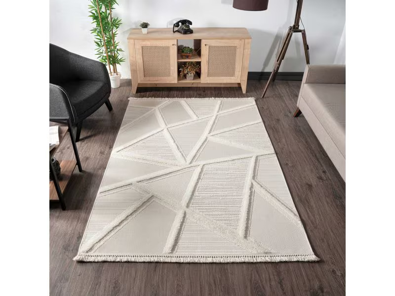 Conceptum Hypnose Teppich Bukle 6659 160 cm x 230 cm, Beige