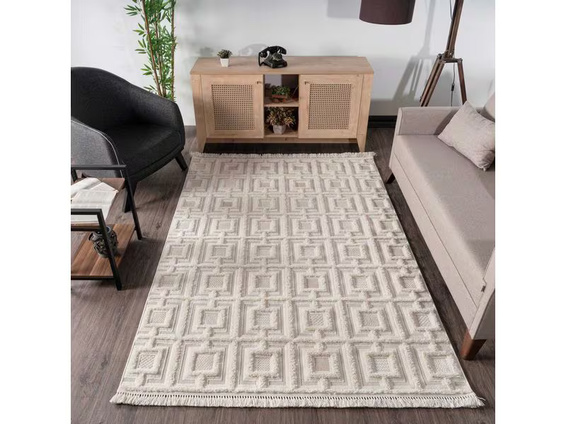 Conceptum Hypnose Teppich Bukle 6658 100 cm x 200 cm, Beige