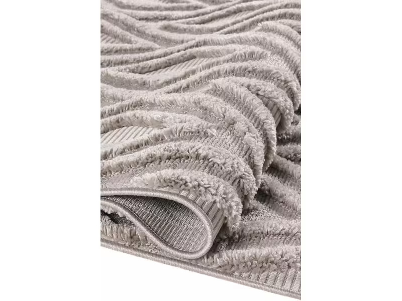 Conceptum Hypnose Teppich Bukle 6657 120 cm x 180 cm, Grau