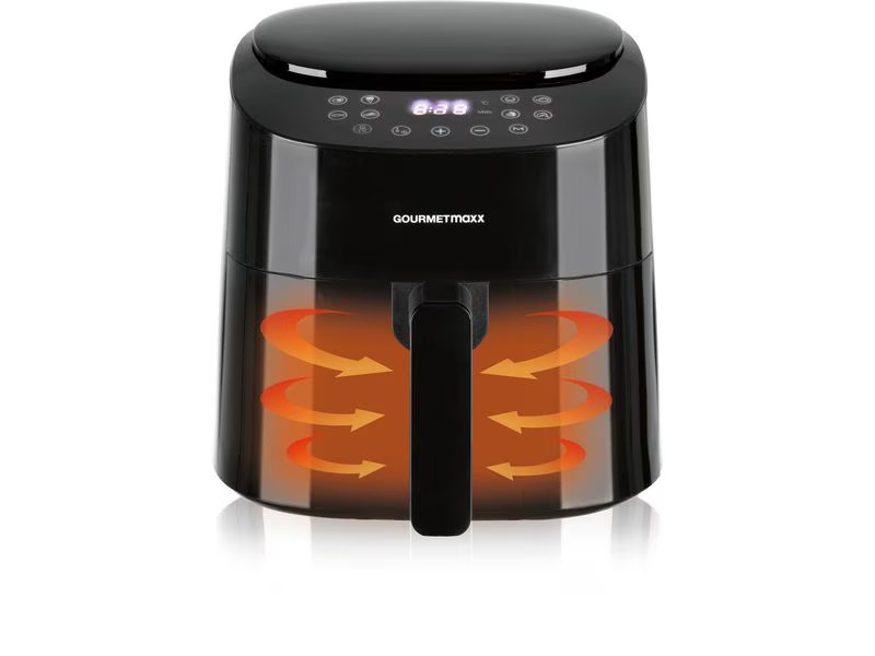 GOURMETmaxx Heissluft-Fritteuse Digital Schwarz