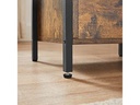VASAGLE Nachttisch mit 2 Schubladen 38 x 28 x 60 cm, Braun/Schwarz