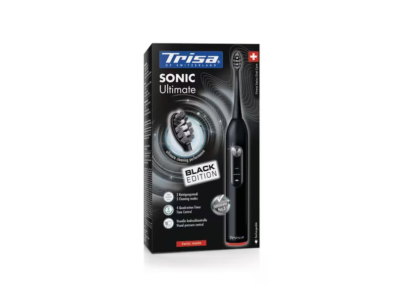 Trisa Schallzahnbürste Sonic Ultimate Black Edition