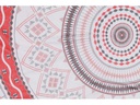 Foutastic Strandtuch Circle Muster, Rot; Weiss