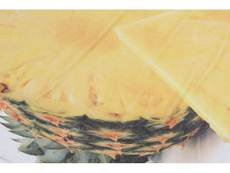 Foutastic Strandtuch Circle Ananas, Gelb; Weiss