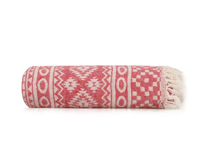 Foutastic Strandtuch Cicim Rot